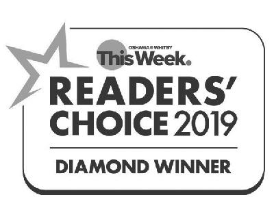 Oshawa Whitby This Week Readers' Choice Diamond Winner badge